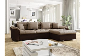 Divaanivuodesohva Chilor 4:n ist Oikea Keinonahka - Ruskea/Beige - Huonekalut - Sohva - Nahkasohva