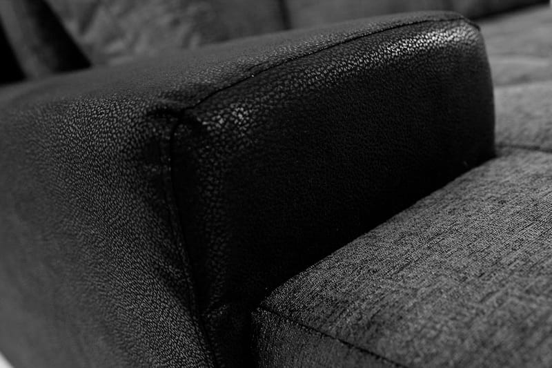 Divaanivuodesohva Jonner 4:n ist Käännettävä - Musta - Huonekalut - Sohva - Nahkasohva