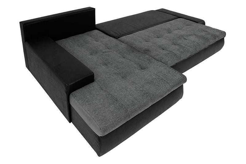 Divaanivuodesohva Jonner 4:n ist Käännettävä - Musta - Huonekalut - Sohva - Nahkasohva