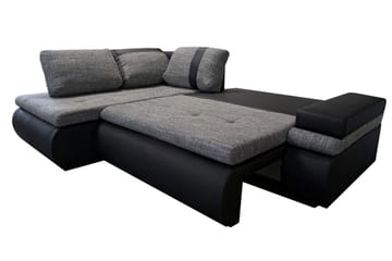 Divaanivuodesohva Mini Dung Oikea - Musta/Harmaa - Huonekalut - Sohva - Nahkasohva