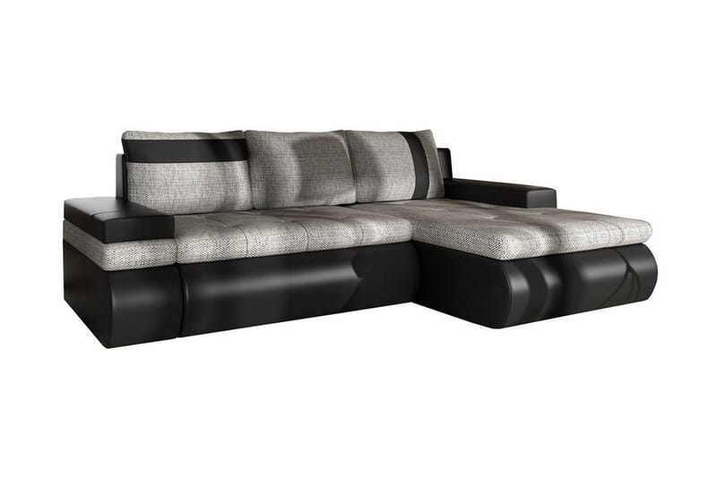 Divaanivuodesohva Mini Dung Oikea, Musta/Harmaa