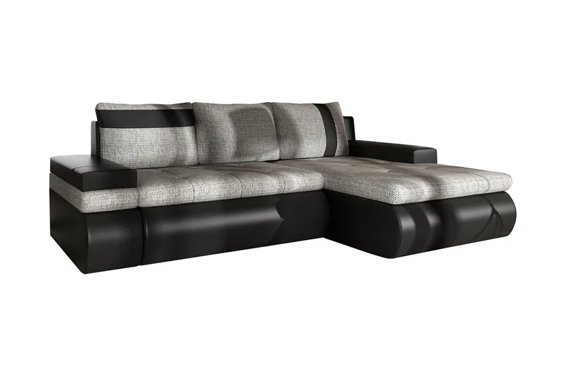 Divaanivuodesohva Mini Dung Oikea, Musta/Harmaa