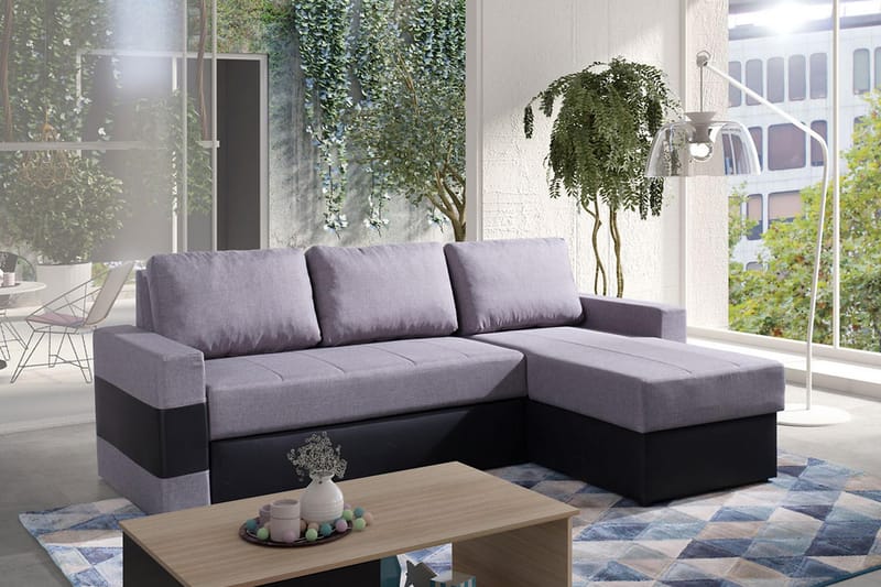 Gordia Divaanivuodesohva 234x82x156 cm - Huonekalut - Sohva - Nahkasohva
