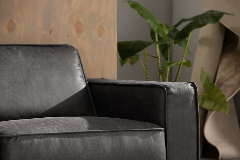 Kulmasohva Minou Sekoitenahka - Tummanharmaa - Huonekalut - Sohva - Nahkasohva