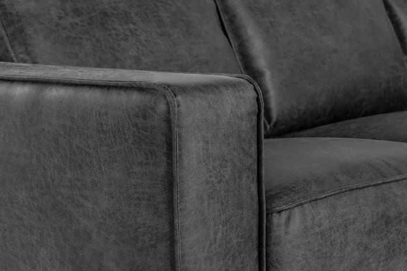 Kulmasohva Minou Sekoitenahka - Tummanharmaa - Huonekalut - Sohva - Nahkasohva