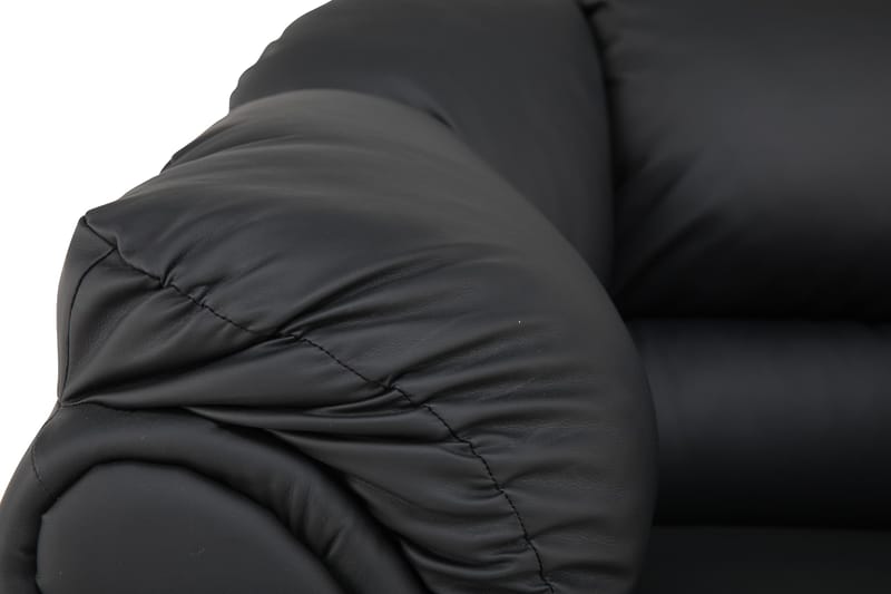 Kulmasohva Salvador Oikea - Musta - Huonekalut - Sohva - Nahkasohva