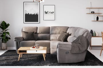 Kulmasohva Saranda Keinonahka - Harmaa - Huonekalut - Sohva - Mekanismisohva