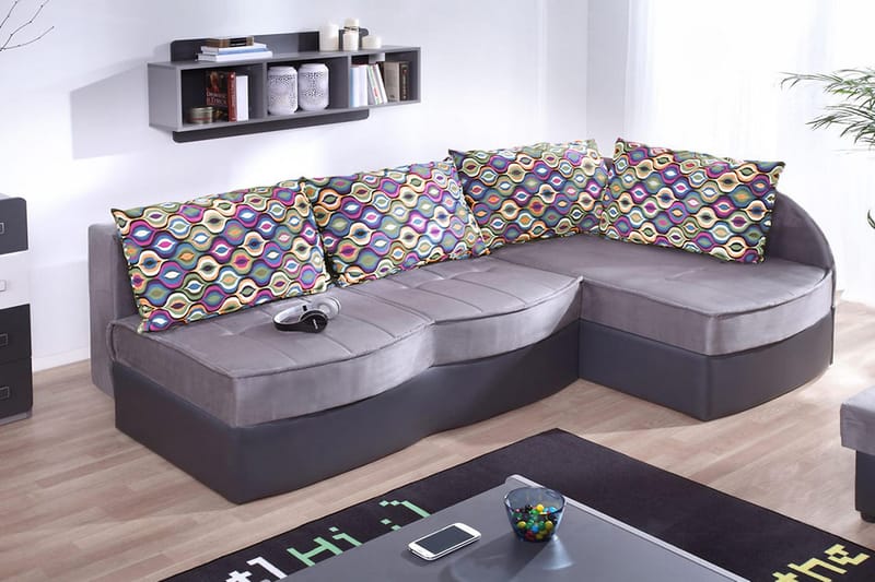 Lido Kulmavuodesohva 202x145x86 cm - Huonekalut - Sohva - Nahkasohva