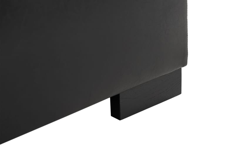 Ocean 5-istuttava Vasenkätinen U-muotoinen Large Sohva Divaanilla ja Divaaniosalla Keinonahkasta/Kankaasta - Harmaa / Musta - Huonekalut - Sohva - U-Sohva