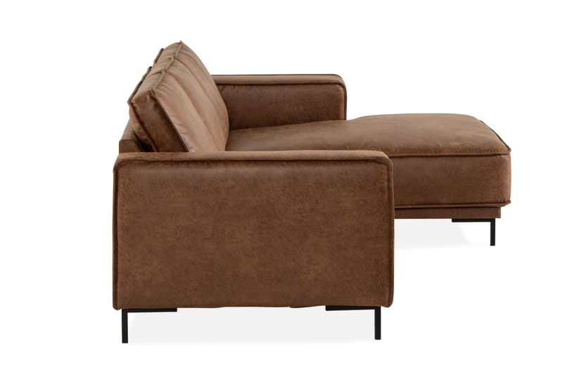 Sohva Minou 2:n ist divaanilla Oikea Sekoitenahka - Ruskea - Huonekalut - Sohva - Nahkasohva