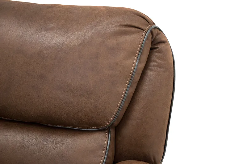 Sohva Saranda 3:n ist Keinonahka - Ruskea - Huonekalut - Sohva - Mekanismisohva - 3 istuttava mekanismisohva