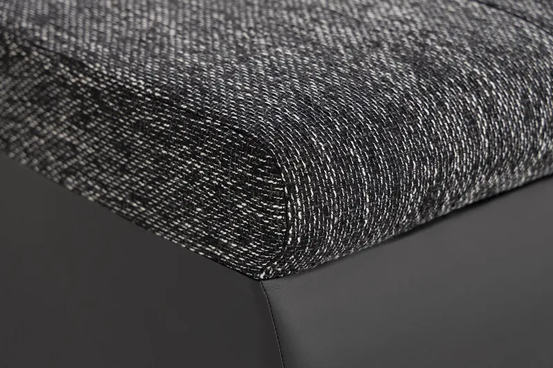 U-Vuodesohva Mojen Käännettävä Keinonahka - Musta/Tummanharmaa - Huonekalut - Sohva - Nahkasohva