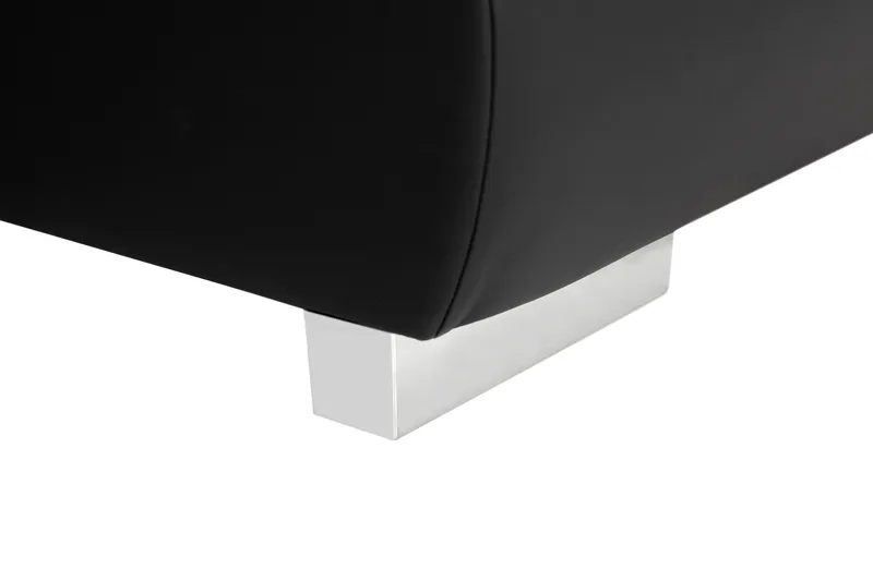 U-Vuodesohva Mojen Käännettävä Keinonahka - Musta/Tummanharmaa - Huonekalut - Sohva - Nahkasohva