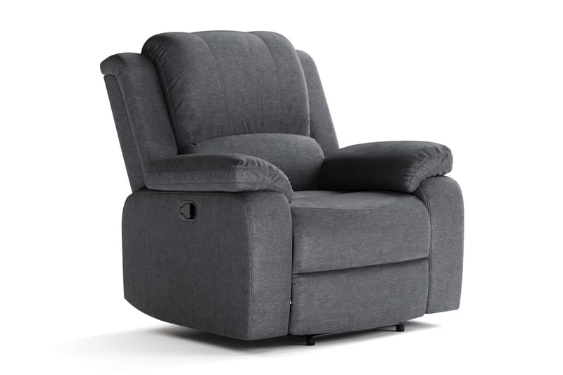 Navarro Recliner Sohvaryhmä 3+1 - Kallistettava sohva nojatuoli - Kangas Elokuvasohva - Tummanharmaa - Huonekalut - Sohva - Sohvaryhmä