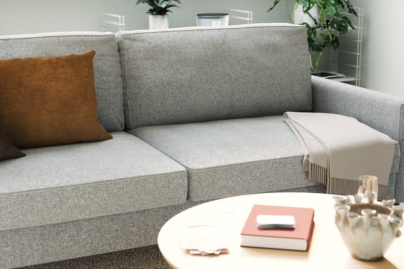 Nevada 3-istuttava Kangassohva - Harmaa - Huonekalut - Sohva - 3:n istuttava sohva