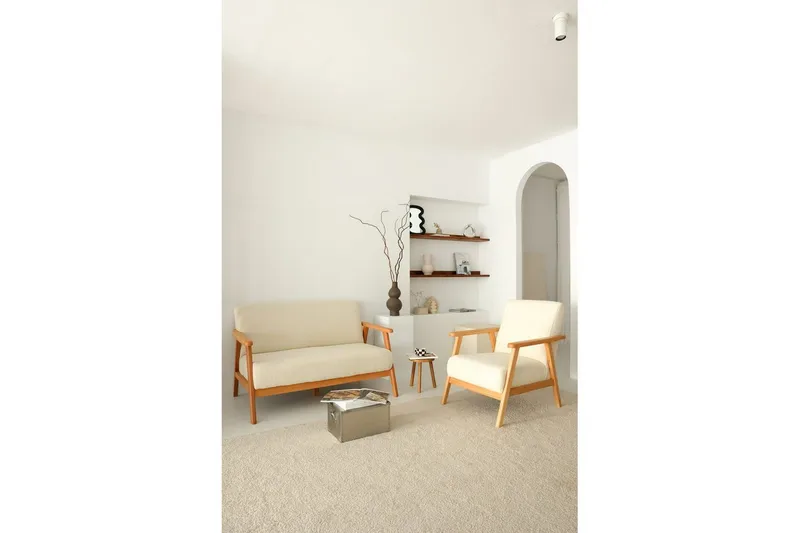 Neyros Sohva 2-sits - Valkoinen - Huonekalut - Sohva - 2:n istuttava sohva