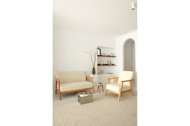 Neyros Sohva 2-sits - Valkoinen - Huonekalut - Sohva - 2:n istuttava sohva