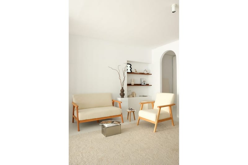 Neyros Sohva 2-sits - Valkoinen - Huonekalut - Sohva - 2:n istuttava sohva