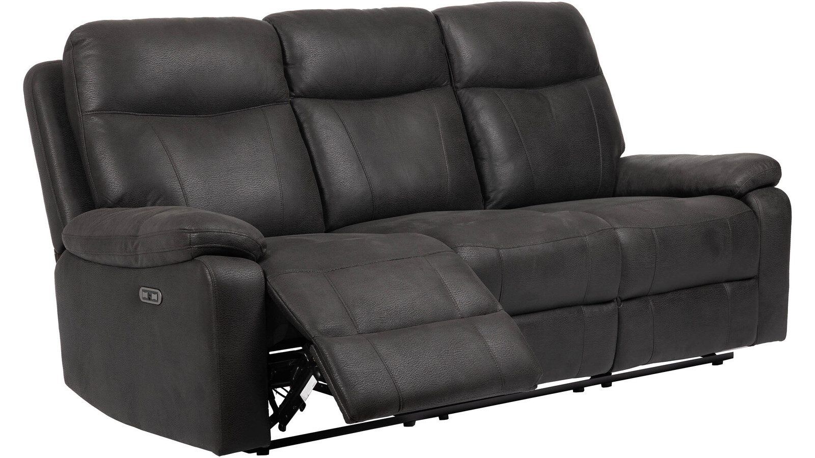 Norvian-recliner-sohva 3-istuttava, sähköinen - Musta