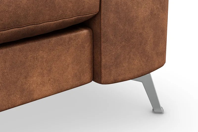 Ocean Lyx 3-istuttava Keinonahkasohva - Ruskea - Huonekalut - Sohva - 3:n istuttava sohva