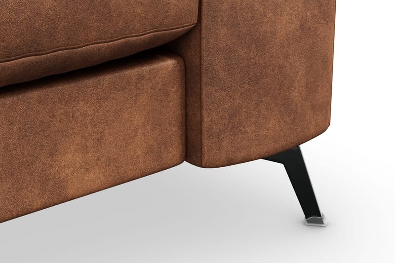 Ocean Lyx 3-istuttava Keinonahkasohva - Ruskea - Huonekalut - Sohva - 3:n istuttava sohva