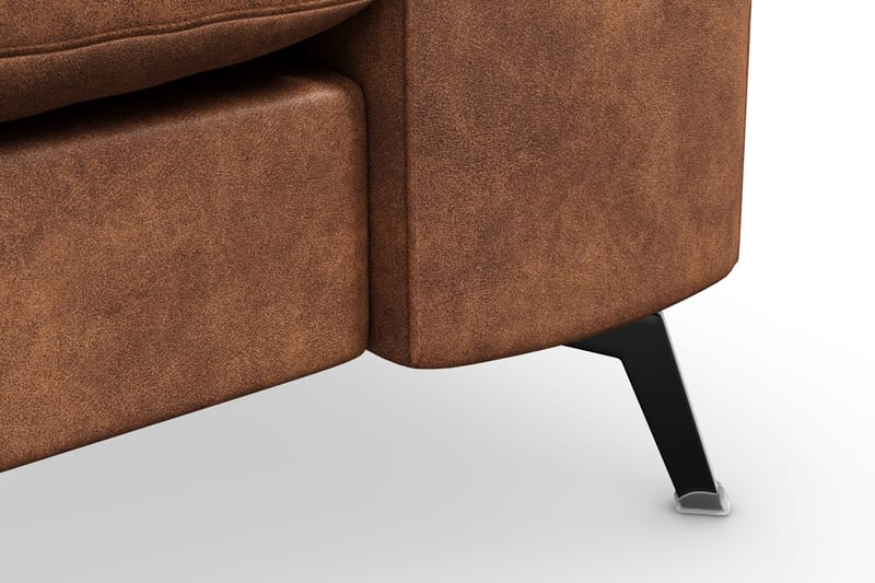 Ocean Lyx 3-istuttava Keinonahkasohva - Ruskea - Huonekalut - Sohva - 2:n istuttava sohva