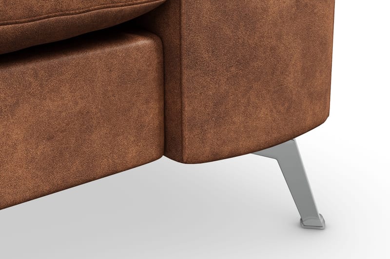 Ocean Lyx 3-istuttava Keinonahkasohva - Ruskea - Huonekalut - Sohva - 2:n istuttava sohva