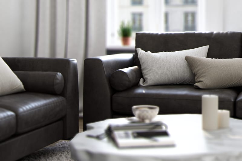 Ocean Lyx 3-istuttava Keinonahkasohva - Tummanharmaa - Huonekalut - Sohva - 3:n istuttava sohva