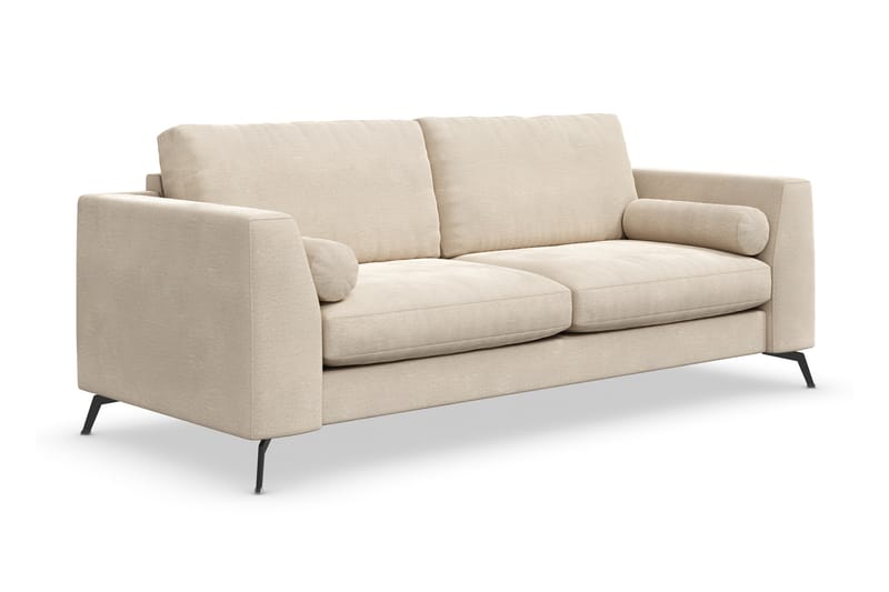 Ocean Lyx 3-istuttava Samettisohva - Beige - Huonekalut - Sohva - 2:n istuttava sohva