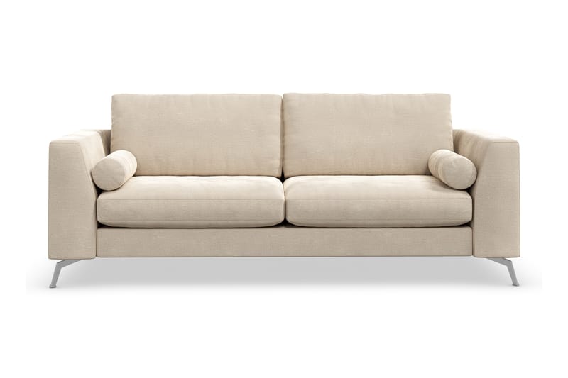Ocean Lyx 3-istuttava Samettisohva - Beige - Huonekalut - Sohva - 2:n istuttava sohva