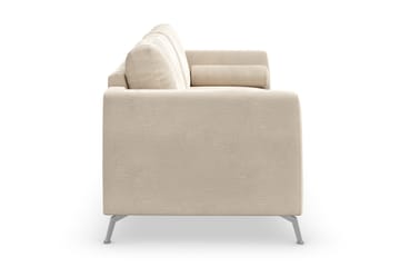 Ocean Lyx 3-istuttava Samettisohva - Beige - Huonekalut - Sohva - 2:n istuttava sohva