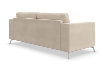 Ocean Lyx 3-istuttava Samettisohva - Beige - Huonekalut - Sohva - 2:n istuttava sohva