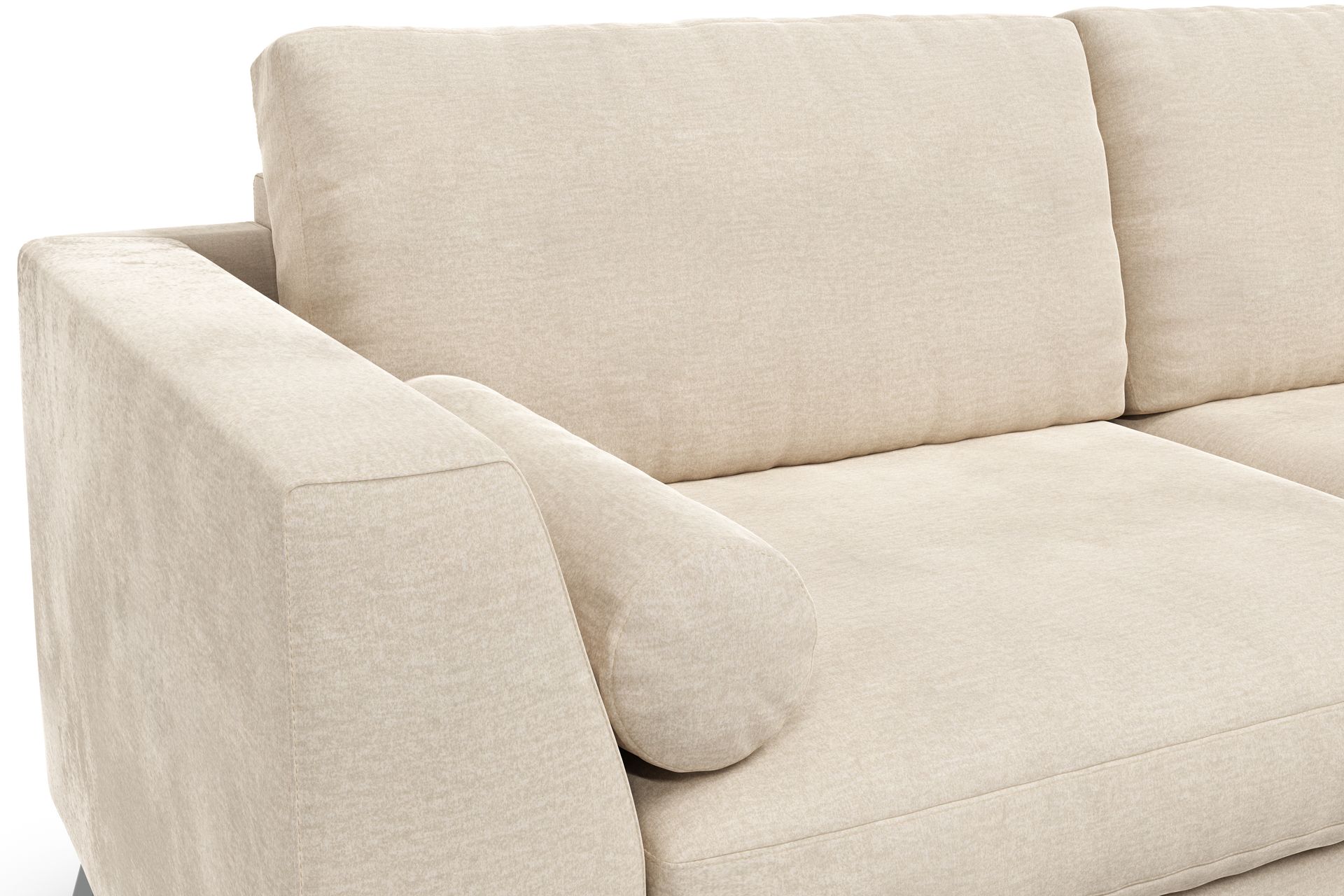 Ocean Lyx 3-istuttava Samettisohva - Beige - Huonekalut - Sohva - 2:n istuttava sohva