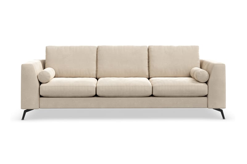 Ocean Lyx 3-istuttava Samettisohva - Beige - Huonekalut - Sohva - 3:n istuttava sohva