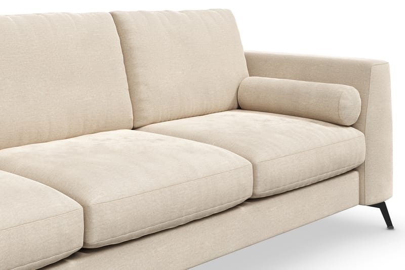 Ocean Lyx 3-istuttava Samettisohva - Beige - Huonekalut - Sohva - 3:n istuttava sohva