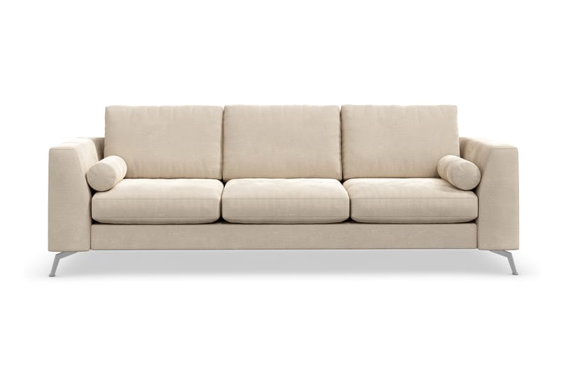 Ocean Lyx 3-istuttava Samettisohva - Beige - Huonekalut - Sohva - 3:n istuttava sohva