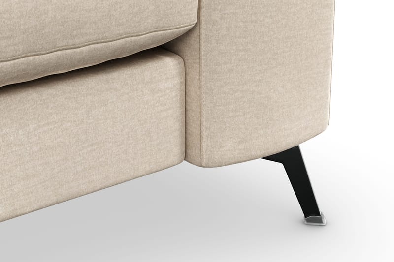 Ocean Lyx 3-istuttava Samettisohva - Beige - Huonekalut - Sohva - 3:n istuttava sohva