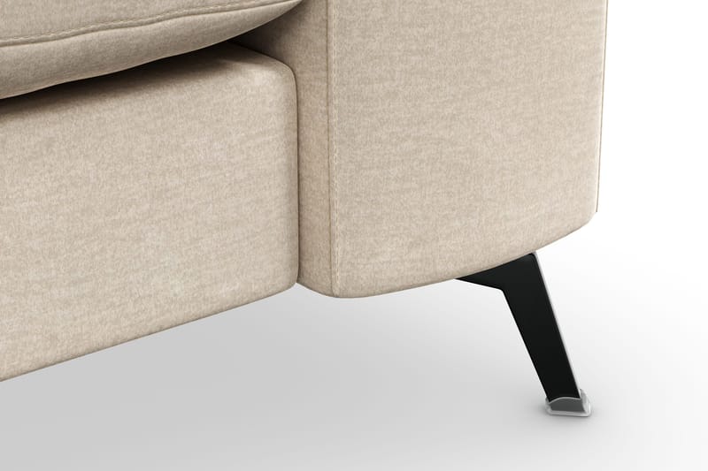 Ocean Lyx 3-istuttava Samettisohva - Beige - Huonekalut - Sohva - 2:n istuttava sohva