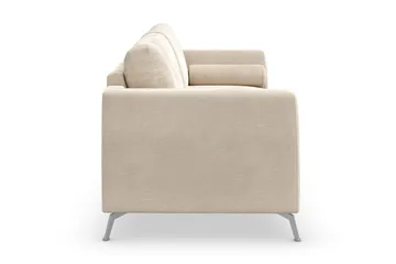 Ocean Lyx 3-istuttava Samettisohva - Beige - Huonekalut - Sohva - 2:n istuttava sohva