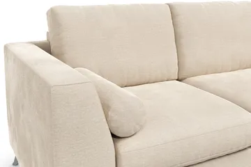 Ocean Lyx 3-istuttava samettisohva niskatyynyillä - Beige - Huonekalut - Sohva - 3:n istuttava sohva