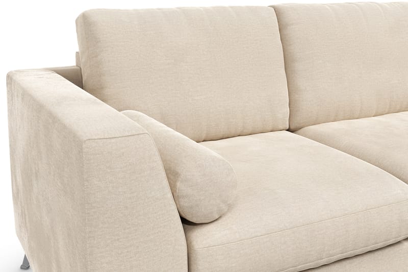 Ocean Lyx 3-istuttava samettisohva niskatyynyillä - Beige - Huonekalut - Sohva - 3:n istuttava sohva