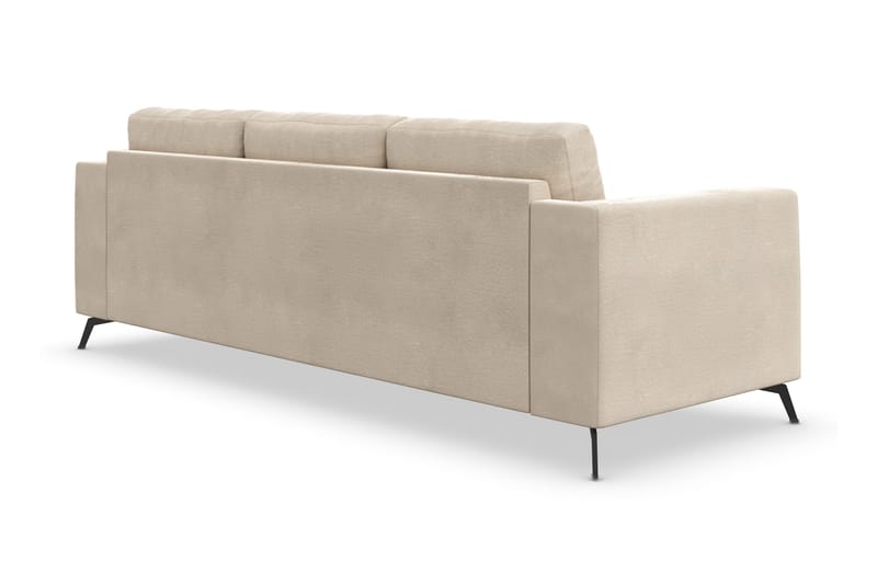 Ocean Lyx 3-istuttava samettisohva niskatyynyillä - Beige - Huonekalut - Sohva - 3:n istuttava sohva