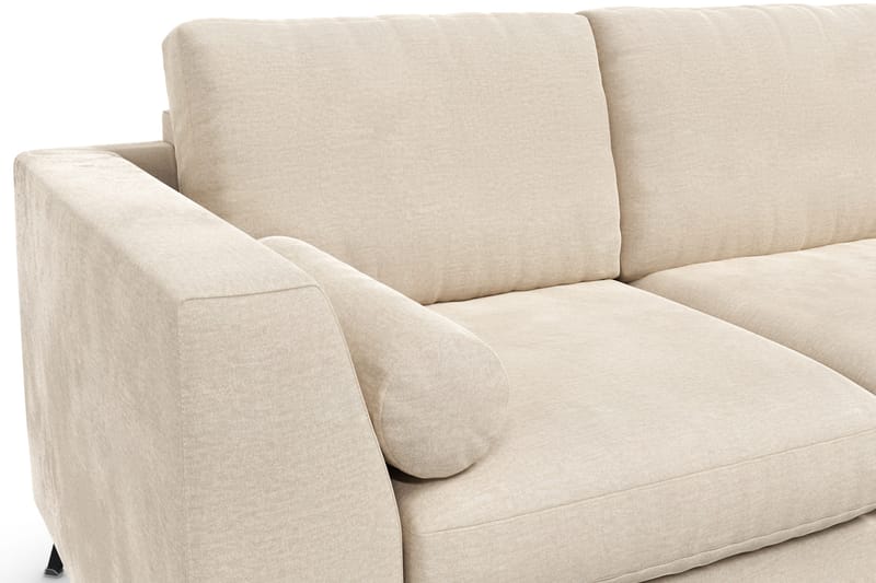 Ocean Lyx 3-istuttava samettisohva niskatyynyillä - Beige - Huonekalut - Sohva - 3:n istuttava sohva