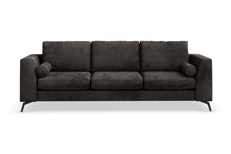 Ocean Lyx 3-istuttava Samettisohva - Tummanharmaa - Huonekalut - Sohva - 3:n istuttava sohva