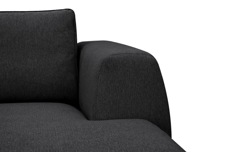 Optus 6-istuttava U-sohva divaanilla ja oikealla puolella olevalla lepotuoliosalla - Musta - Huonekalut - Sohva - Divaanisohva