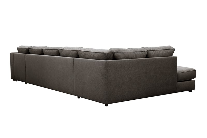 Optus 6-istuttava U-sohva divaanilla ja oikealla puolella olevalla lepotuoliosalla - Tummanharmaa - Huonekalut - Sohva - Divaanisohva