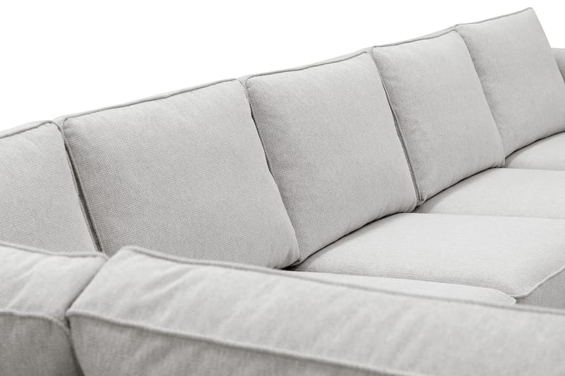 Optus 6-istuttava U-sohva divaanilla ja oikealla puolella olevalla lepotuoliosalla - Vaaleanharmaa - Huonekalut - Sohva - Divaanisohva