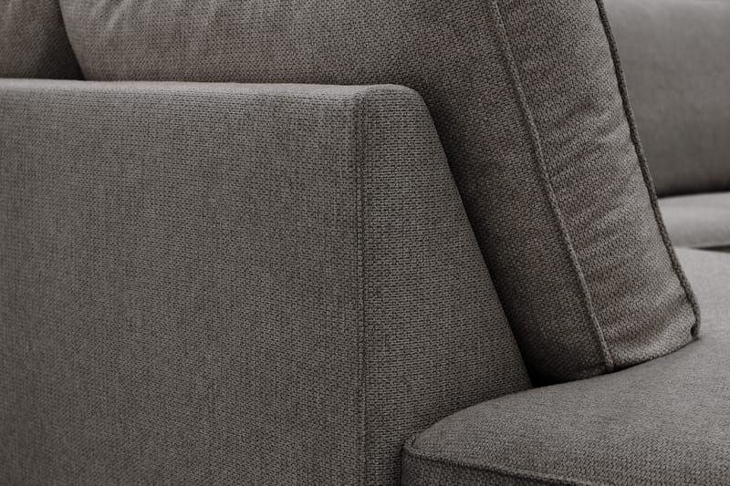 Optus 6-istuttava U-sohva divaanilla ja oikealla puolella olevalla lepotuoliosalla - Tummanharmaa - Huonekalut - Sohva - Divaanisohva