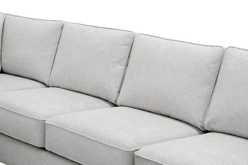 Optus 6-istuttava U-sohva divaanilla ja oikealla puolella olevalla lepotuoliosalla - Vaaleanharmaa - Huonekalut - Sohva - Divaanisohva