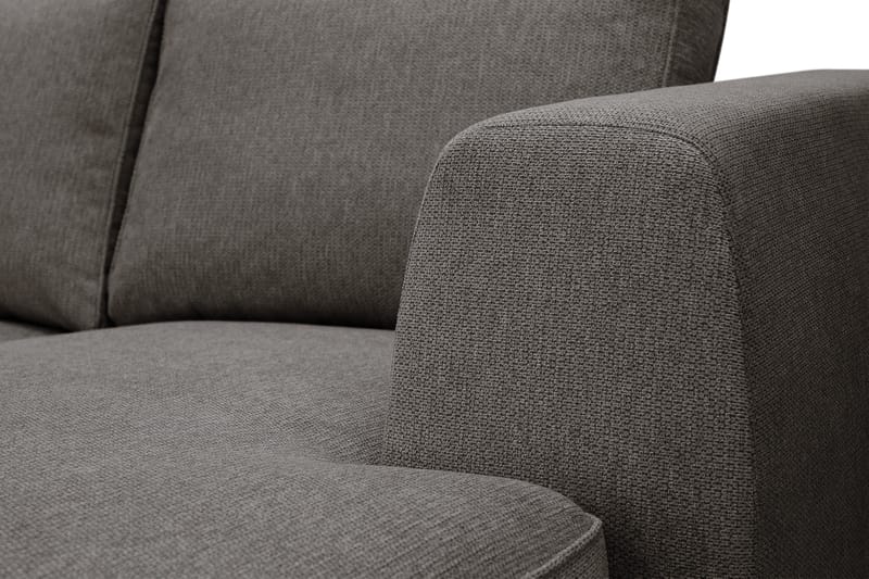 Optus 6-istuttava U-sohva divaanilla ja oikealla puolella olevalla lepotuoliosalla - Tummanharmaa - Huonekalut - Sohva - Divaanisohva